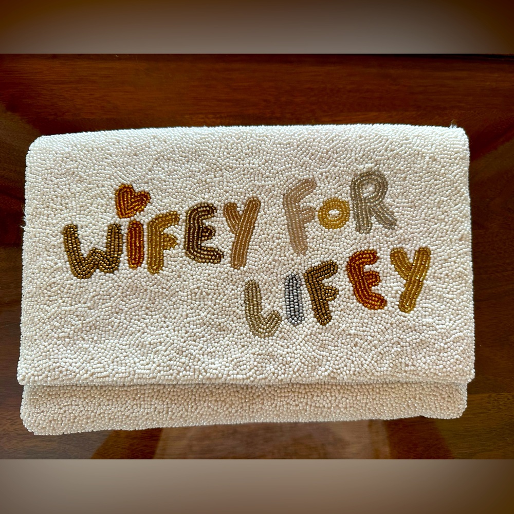 Pretty Robes Wifey for Lifey Beaded purse
